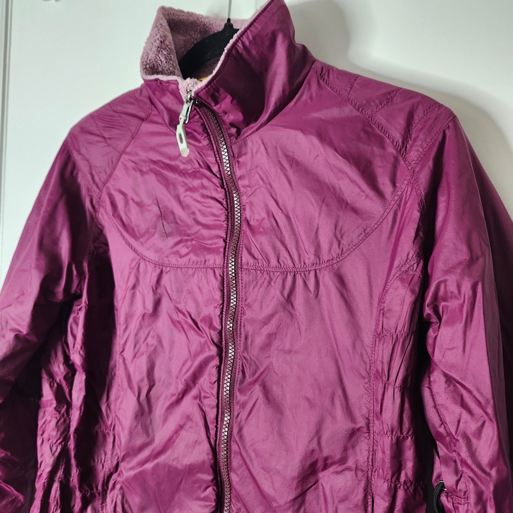 Mountain Hardwear Womens Full Zip Fleece Lined Jacket Berry Purple - Picture 2 of 16